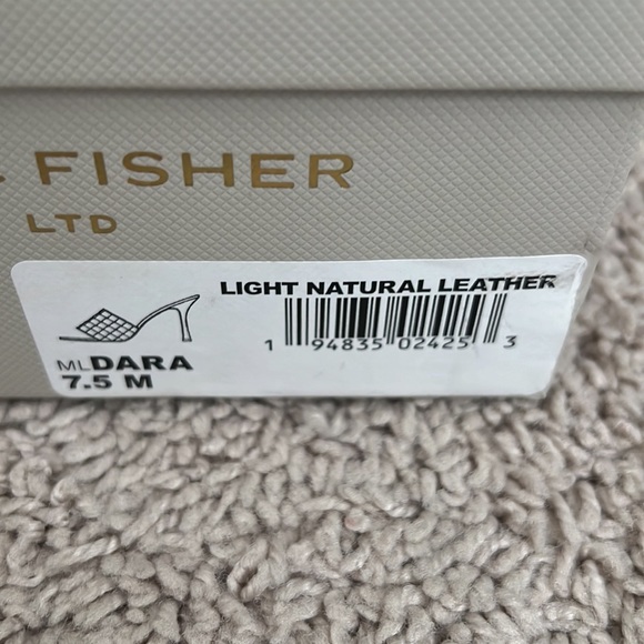 Marc fisher light natural leather heeled sandal - Picture 4 of 4